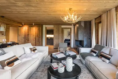 Image de Luxueux appartement avec hammam proche des pistes, cheminée et parking à Méribel