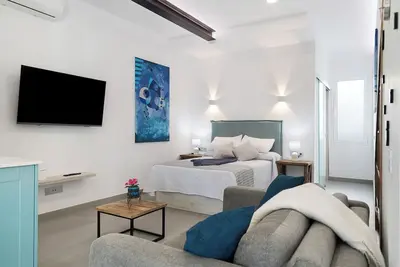 Image de Studio de vacances 'Casa Mara 1' avec vue sur la mer, Wi-Fi et climatisation