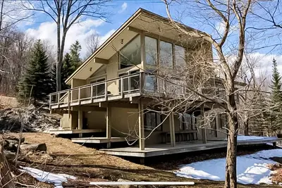 Dog-friendly ski-in\/ski-out retreat with views, fireplace, & washer\/dryer