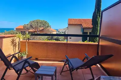 Image de Joli T2 avec balcon vue mer et parking à Collioure
