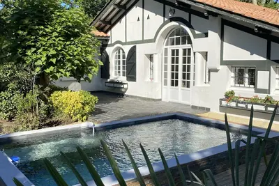 Image de À 350m plage du Betey- Maison pour 9 avec piscine