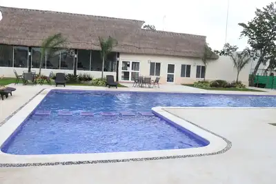 Image de ¡A 20 Mins de Parque Xcaret! Departamento Ideal Para Familias, con Gym, Alberca