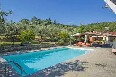 Image de Maison de vacances privée avec Wifi, piscine privée, Tv, patio, vue panoramique, parking