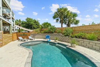 Image de Private Pool + Beach Access, Luxe Kitchen, Fire Pit & Outdoor Entertaining Space