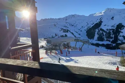Image de À 200m des pistes de ski, 3ème étage, balcon, télévision, casier à ski, 21m², Les Arcs