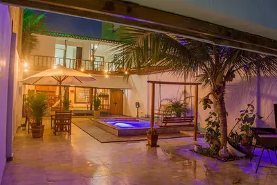 Image de Maison de plage à La Boquilla face à la mer avec climatisation et Wifi