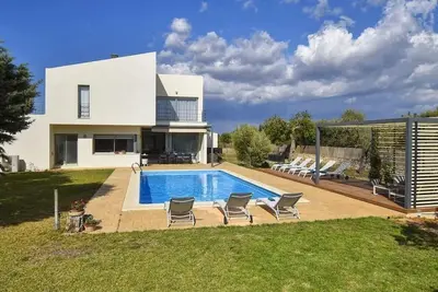 Maison de vacances privée avec climatisation, piscine privée, Wifi, Tv, patio, vue panoramique