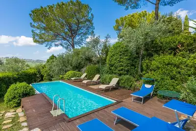 Image de Maison de vacances privée avec climatisation, piscine privée, Wifi, Tv, patio, vue panoramique