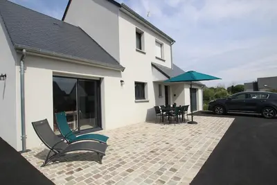 Image de Maison moderne avec jardin clos, proche plage, tout confort pour 6 pers, Ă Montmartin-sur-Mer