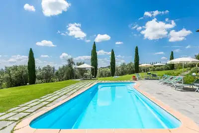 Image de Maison de vacances privée avec piscine privée, Wifi, climatisation, Tv, terrasse, vue panoramique