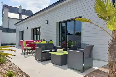 Image de Agréable appartement dans une maison de vacances avec Wifi, Tv, terrasse et parking