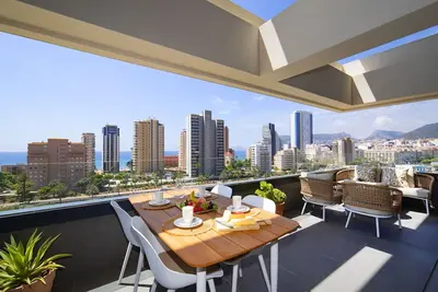 Image de Agréable appartement pour 4 personnes avec Wifi, piscine, climatisation, Tv et terrasse