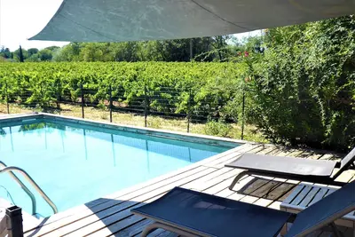 Image de Superbe mas Avec Piscine en Pierre au Milieu des Vignes Dans Domaine Viticole
