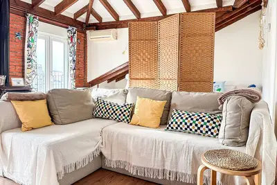 Image de Acogedor loft con vistas a la ciudad