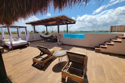 Exclusive Tulum Penthouse: 4bd Paradise with Private Pools