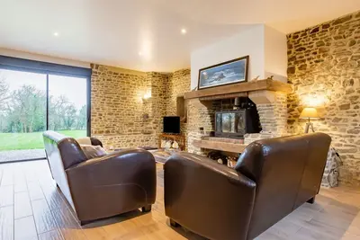 Image de Merveilleuse maison de vacances privée avec Wifi, Tv, terrasse, animaux admis et parking