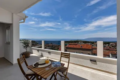 Image de Appartement de vacances Makarska pour 1 - 4 personnes avec 2 chambres Ă coucher - Maison de vacances