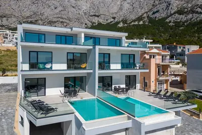 Image de Neu Moderne Luxusvilla Ara in Makarska Mit Pool, Meerblick und Traumterrassen