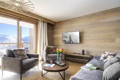 Image de Magnifique vue sur les pistes, exposé sud, garage