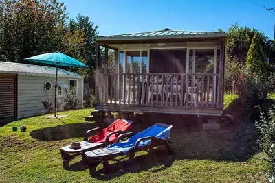 Image de Mobile-Home Ohara, Vue Imprenable Sur La Piscine Et La Vallee 4 personnes