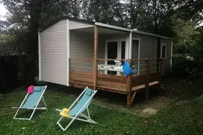 Image de Nouveaute 2024 Mobil-Home Lodge, 2 Ch + Tv. Animal Non Accepte 4 personnes