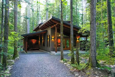 Image de Escape to Luxury in the Woods: Hot Tub, Ev Charger, &  Fireplace!