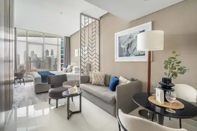 Image de GuestReady - Studio avec vue sur le canal de Dubaï