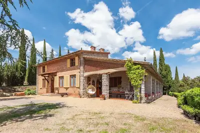 Image de Maison de vacances 'Vertine Countryside' avec terrasse privée, Wi-Fi et climatisation