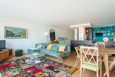 Image de Appartement avec vue sur port et criée à Ciboure, balcon et parking