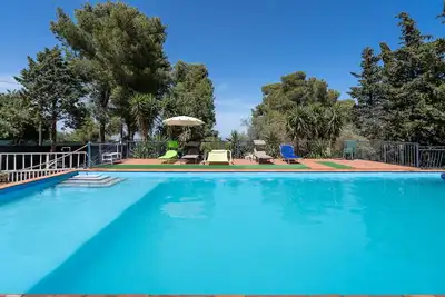 Image de Maison de vacances 'Casale Leonardo' avec vue sur la mer, piscine privée et terrasse privée