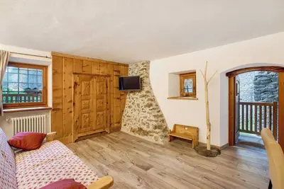 Image de Appartement 'Les Cles - Genepy' avec vue sur les montagnes, balcon et Wi-Fi