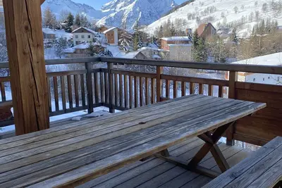 Image de Chalet \"Husky\" avec vue sur les montagnes, terrasse privée et Wi-Fi