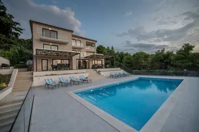 Image de Luxury villa Diletta Postira with pool, gym, sauna near the beach in Postira on Brac