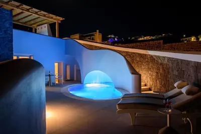Image de Beautiful Santorini Villa | Villa Ambrosia | 2 Bedrooms | Private Pool and Outdoor Jacuzzi | Akrotiri