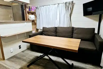 Image de 2f1 double bed 2 sofa bedssw2 Futonkitchen - Hanazono Stay 201 / Kyoto Kyōto