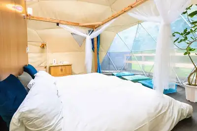 Image de Glamping dome tent with toilet and semiopenair bath no meals plan / Ashigarakamigun Kanagawa