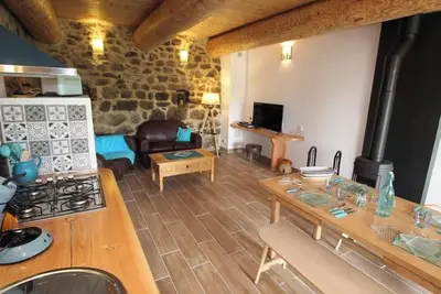 Image de Maison de vacances 'Gite Le Turquoise' avec vue sur les montagnes, terrasse privée et Wi-Fi