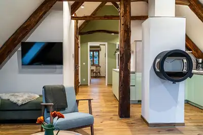 Image de Ferienwohnung Eschblick fĂĽr 2-4 Personen Kamin, Balkon und Sauna