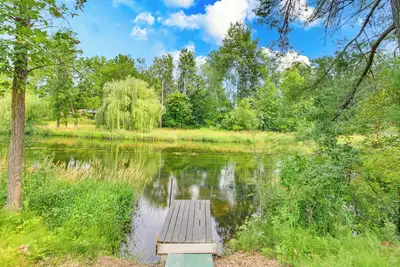 Waterfront Home w\/ Dock & Fire Pit in Pine River