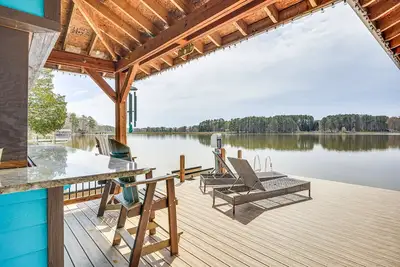 Image de Waterfront Lake Gaston Home w/ Private Dock!