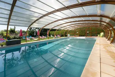 Image de Maison 'Domaine De Lestroué - Île D'arz' avec piscine partagée, terrasse privée et Wi-Fi