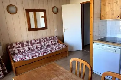 Image de 7ème étage, balcon, télévision, casier à ski, 28m², Les 2 Alpes