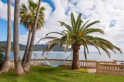 Image de Première ligne à Son Servera, piscine et jacuzzi avec vue spectaculaire sur mer