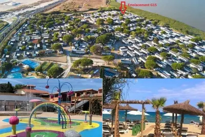 Image de Camping Mar Estang à Canet en Roussillon - Mobil-home Nel-Sun neuf 6\/8 pers