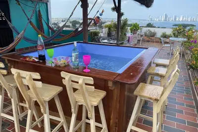 Image de La Terraza de Estella, chambre double, cuisine partagée, magnifique vue 360°!