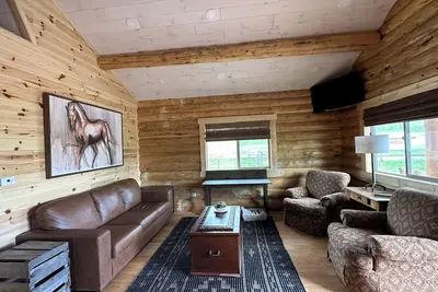 Image de Absaroka Cabin in Paradise Valley nearYellowstone River…just completed