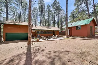 Forest Views & Fire Pit: Cozy Pine Cabin
