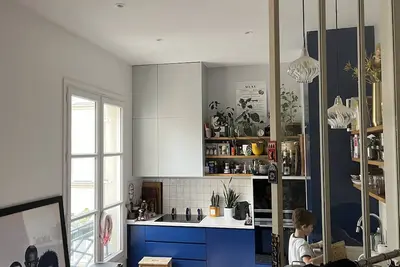Image de superbe appartement au centre de Paris avec terrasse