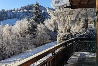 Image de Chalet à Combloux, 5 chambres, parking, casier à skis