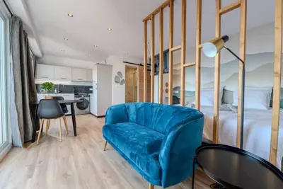 Image de Studio avec vue montagne